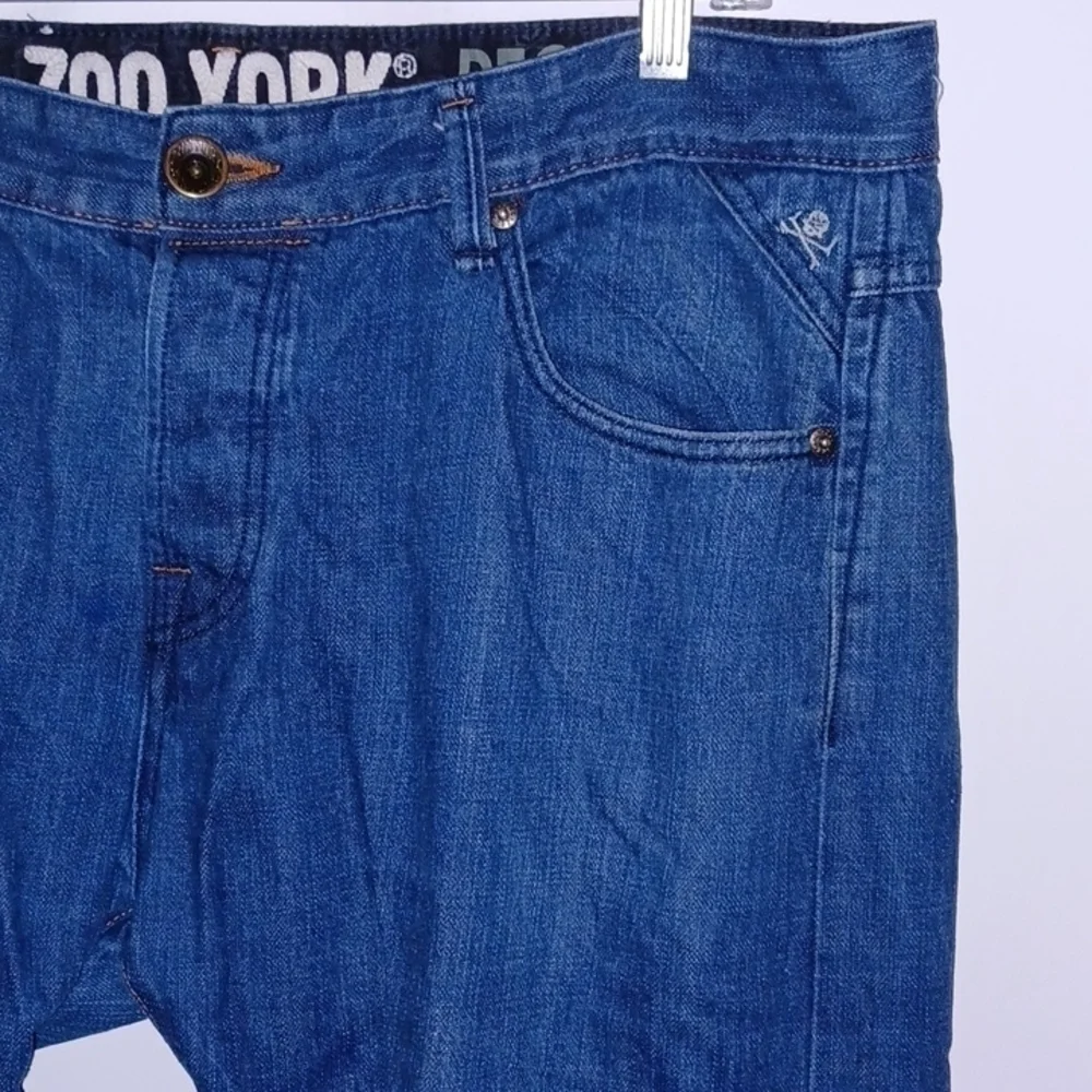 ZOO YORK Mens Button-Fly Jeans, 40W, 30L - Picture 5 of 7